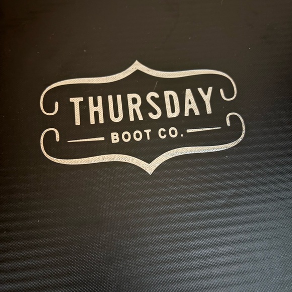 Thursday Dynasty black leather combat boot platform size 7.5 - Picture 6 of 10